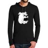 100% Ring Spun Cotton Long Sleeve Hooded T Shirt Thumbnail