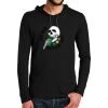 100% Ring Spun Cotton Long Sleeve Hooded T Shirt Thumbnail