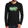 100% Ring Spun Cotton Long Sleeve Hooded T Shirt Thumbnail