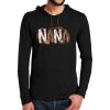 100% Ring Spun Cotton Long Sleeve Hooded T Shirt Thumbnail