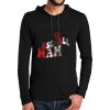 100% Ring Spun Cotton Long Sleeve Hooded T Shirt Thumbnail