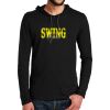 100% Ring Spun Cotton Long Sleeve Hooded T Shirt Thumbnail