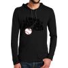 100% Ring Spun Cotton Long Sleeve Hooded T Shirt Thumbnail