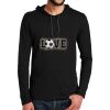 100% Ring Spun Cotton Long Sleeve Hooded T Shirt Thumbnail