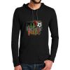 100% Ring Spun Cotton Long Sleeve Hooded T Shirt Thumbnail