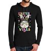 100% Ring Spun Cotton Long Sleeve Hooded T Shirt Thumbnail