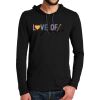 100% Ring Spun Cotton Long Sleeve Hooded T Shirt Thumbnail