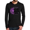 100% Ring Spun Cotton Long Sleeve Hooded T Shirt Thumbnail