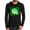 100% Ring Spun Cotton Long Sleeve Hooded T Shirt Thumbnail