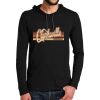 100% Ring Spun Cotton Long Sleeve Hooded T Shirt Thumbnail