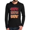 100% Ring Spun Cotton Long Sleeve Hooded T Shirt Thumbnail