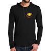 100% Ring Spun Cotton Long Sleeve Hooded T Shirt Thumbnail