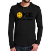 100% Ring Spun Cotton Long Sleeve Hooded T Shirt Thumbnail