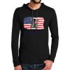 100% Ring Spun Cotton Long Sleeve Hooded T Shirt Thumbnail