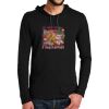 100% Ring Spun Cotton Long Sleeve Hooded T Shirt Thumbnail