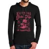 100% Ring Spun Cotton Long Sleeve Hooded T Shirt Thumbnail