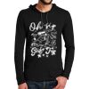 100% Ring Spun Cotton Long Sleeve Hooded T Shirt Thumbnail